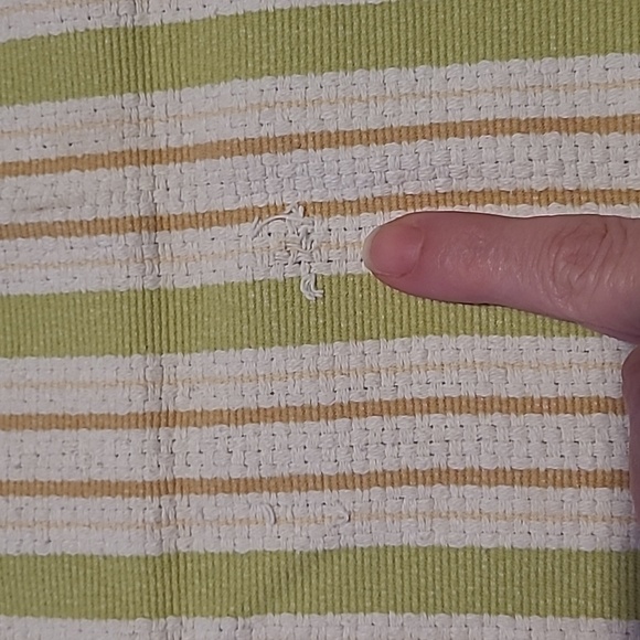 Williams-Sonoma Lot of Two thick large cotton kitchen towels good condition stri - Picture 6 of 10